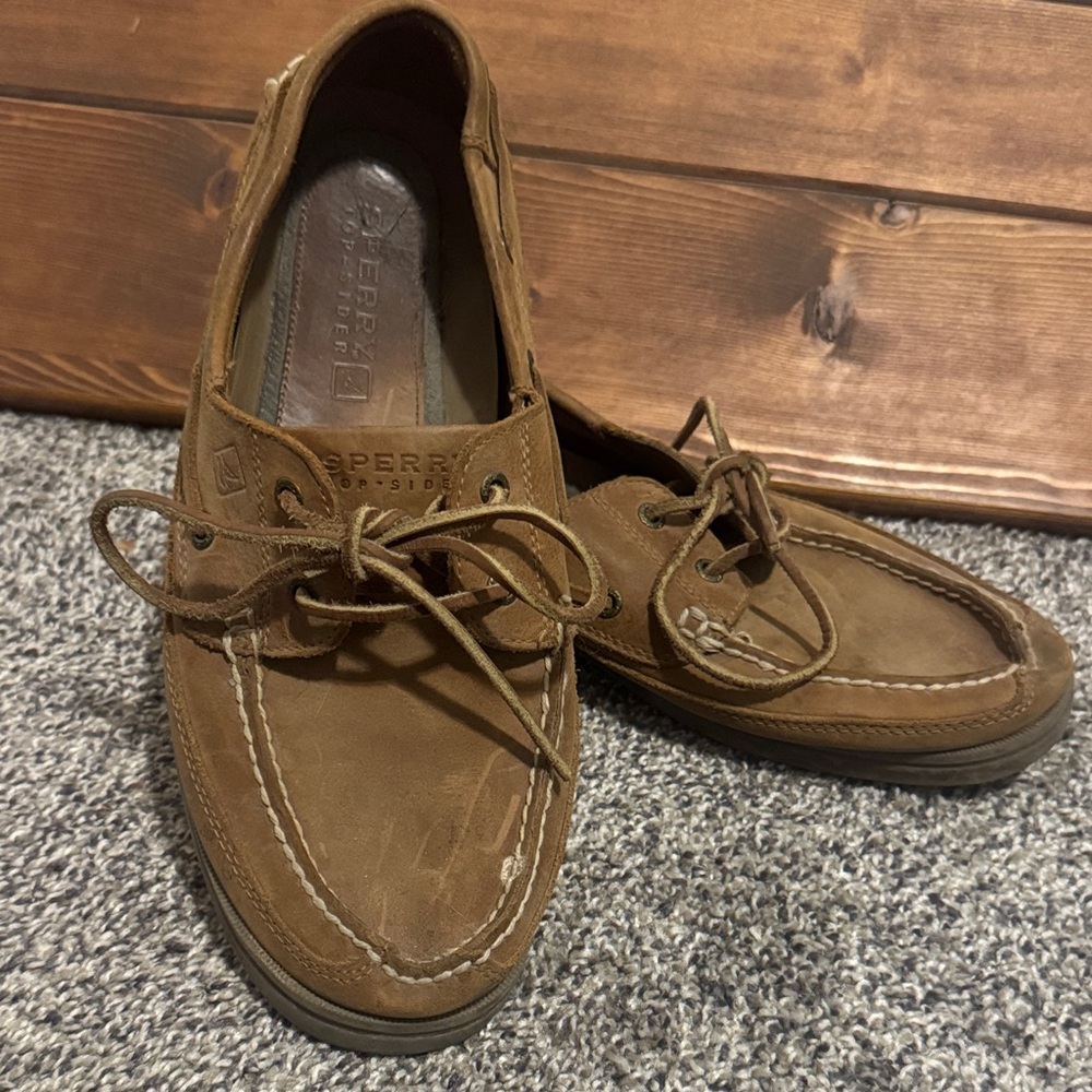 Sperry Men's Brown Leather Boat Shoes